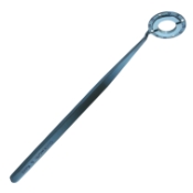 Cionni Toric Axis Marker, 2 Rotating Blades, Radial Marks, 11mm Inside Diameter, 15mm Outside Diameter, Marks 0 Degrees To 180 Degrees, 10 Degrees Increments, 40 Degrees Angled Shaft, Flat Handle, Overall Length 4-1/2" (116mm) 